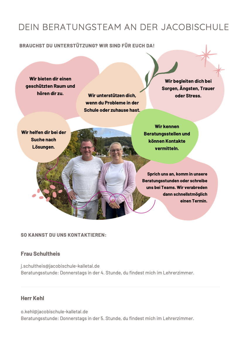 Eure Beratungslehrer stellen sich vor