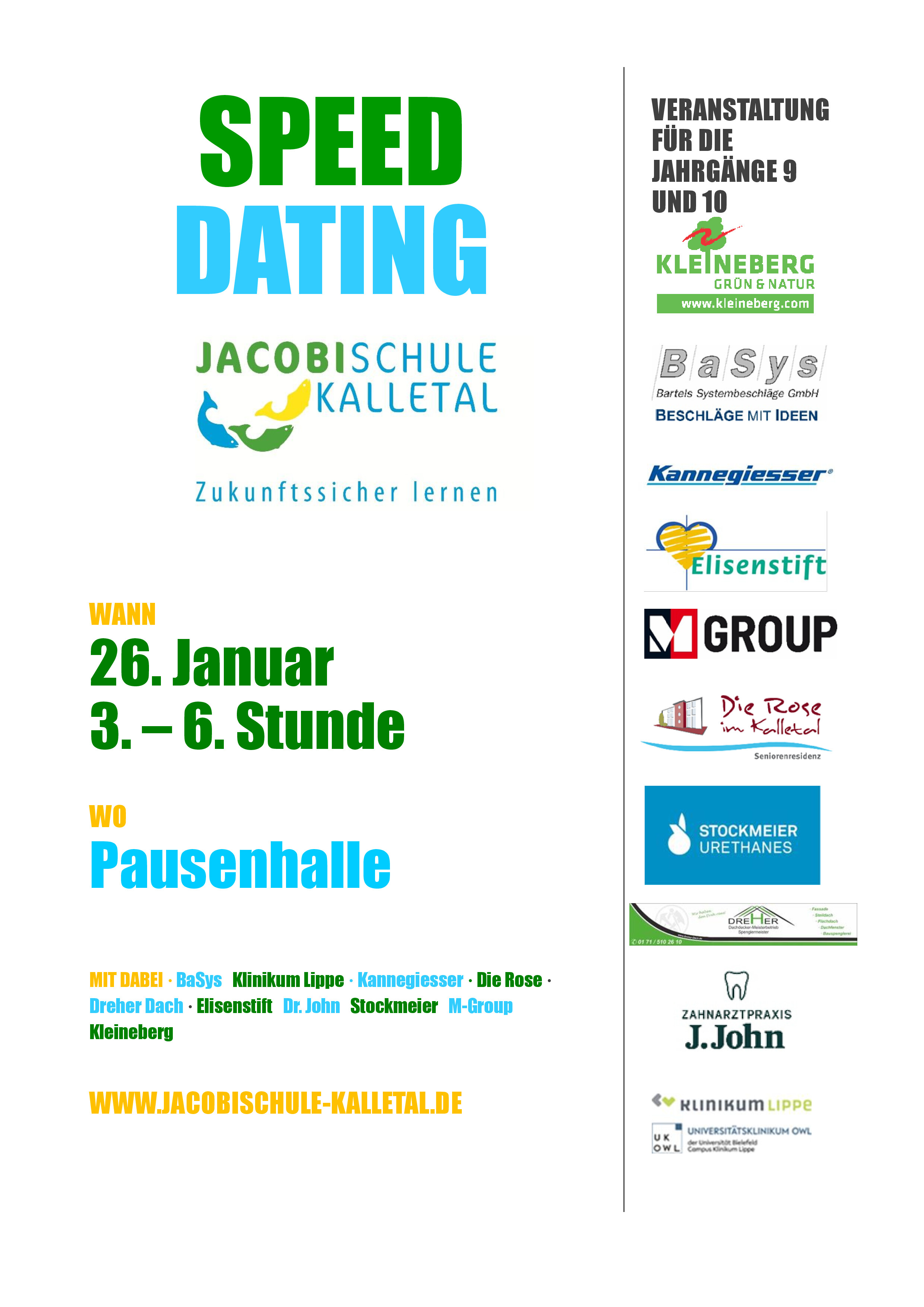 Speeddating Flyer