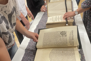 Klein trifft Groß - zu Besuch bei den „Kollegen“ von der Lippischen Landesbibliothek 